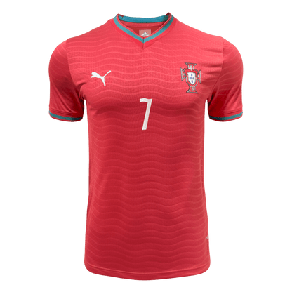 RONALDO #7 Portugal Thuisshirt - Wereldkampioenschap 2026 Rood Speler