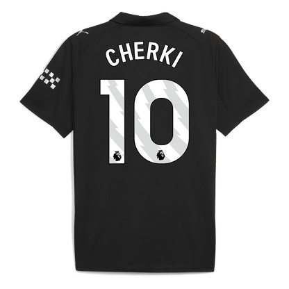 CHERKI #10 Manchester City Uitshirt 2025/26 Zwart