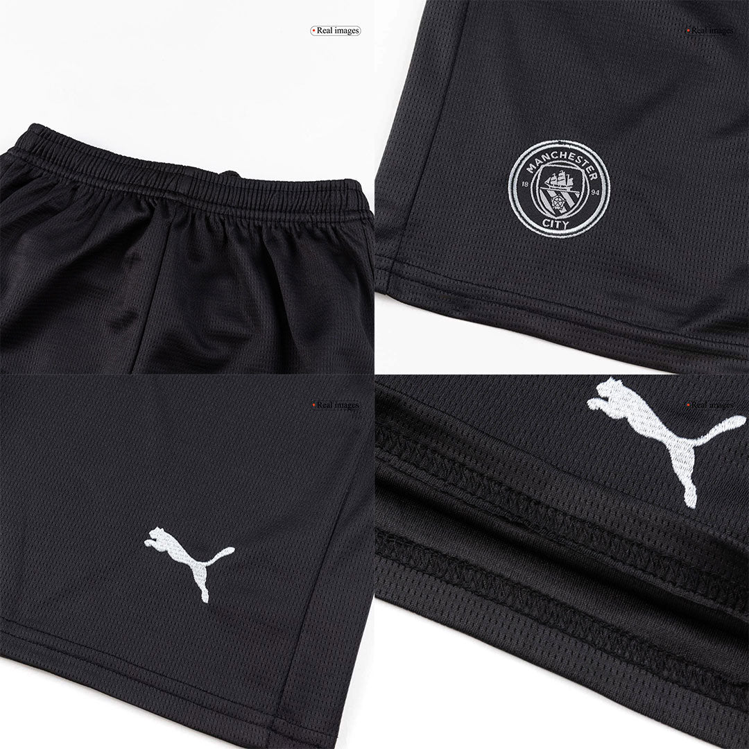 Manchester City Uit Tenue Set 2025/26 Kinderen Zwart