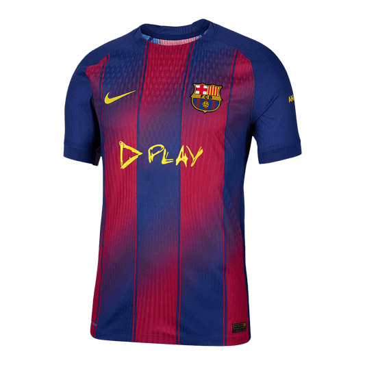 Barcelona Thuisshirt 2025/26 Rood en Blauw Speler