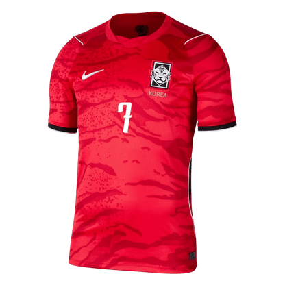 HEUNGMIN #7 Zuid-Korea Thuis Shirt - Wereldkampioenschap 2026 Rood