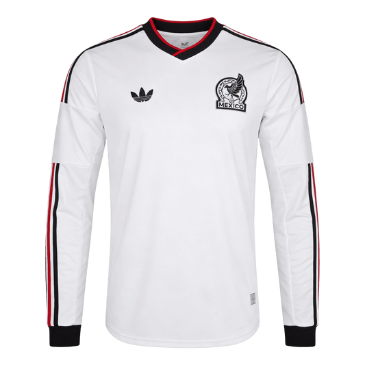 Mexico Uitshirt Lange Mouwen - WK 2026 Wit Grote Maten