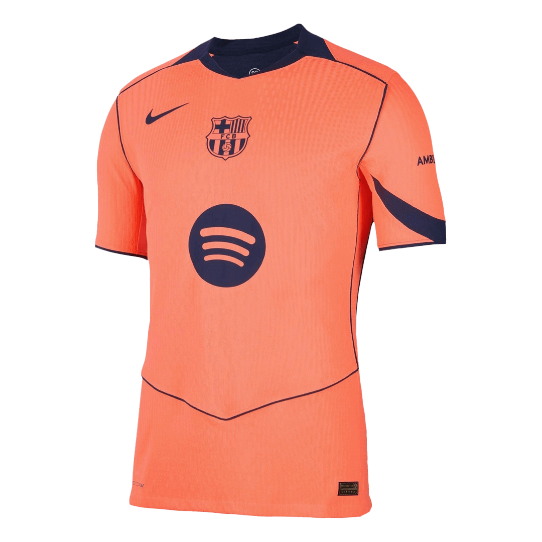 RASHFORD #14 Barcelona Derde Thuisshirt 2025/26 Oranje Authentiek - UCL