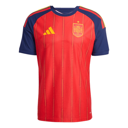 Spanje Thuis Shirt Wereldkampioenschap 2026 Rood Speler
