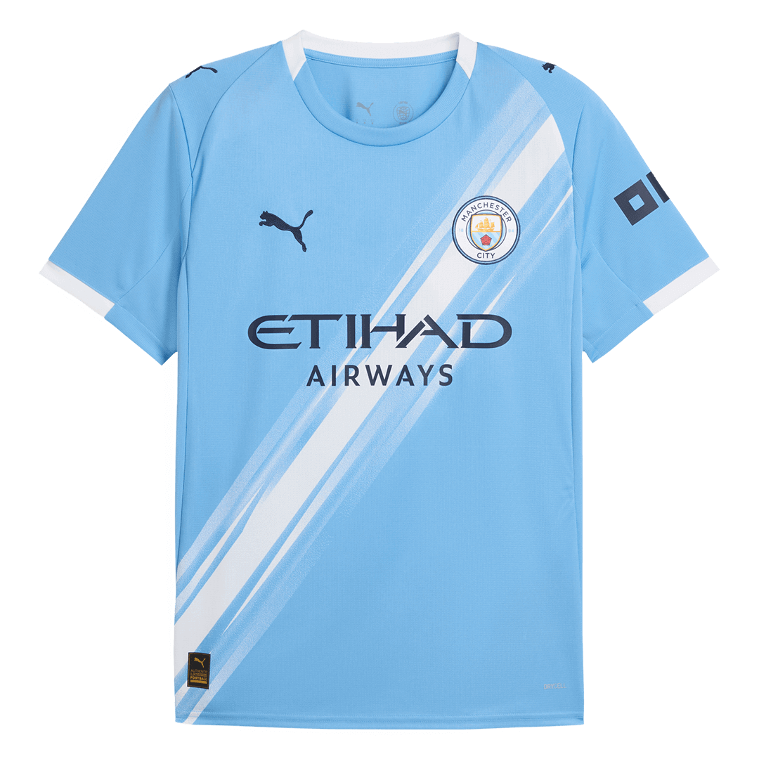 Manchester City Thuis Thuisshirt 2025/26 Grote Maten