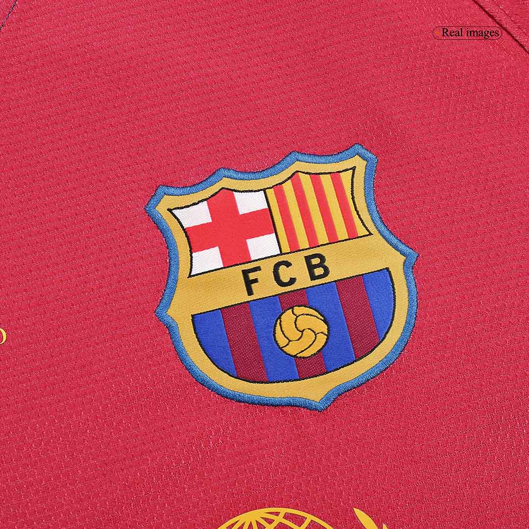 Retro Barcelona Thuisshirt Lange Mouwen 2008/09 - UCL Finale