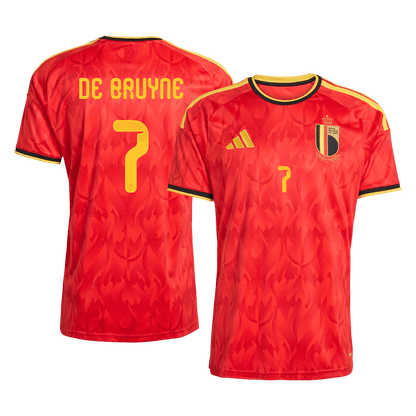 DE BRUYNE #7 België Thuisshirt - WK 2026 Rood
