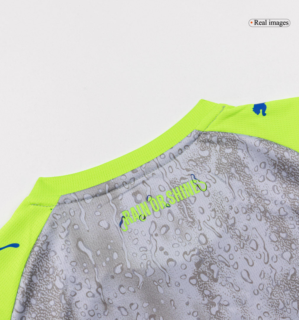 Manchester City Derde Thuisshirt 2025/26 Junior Grijs