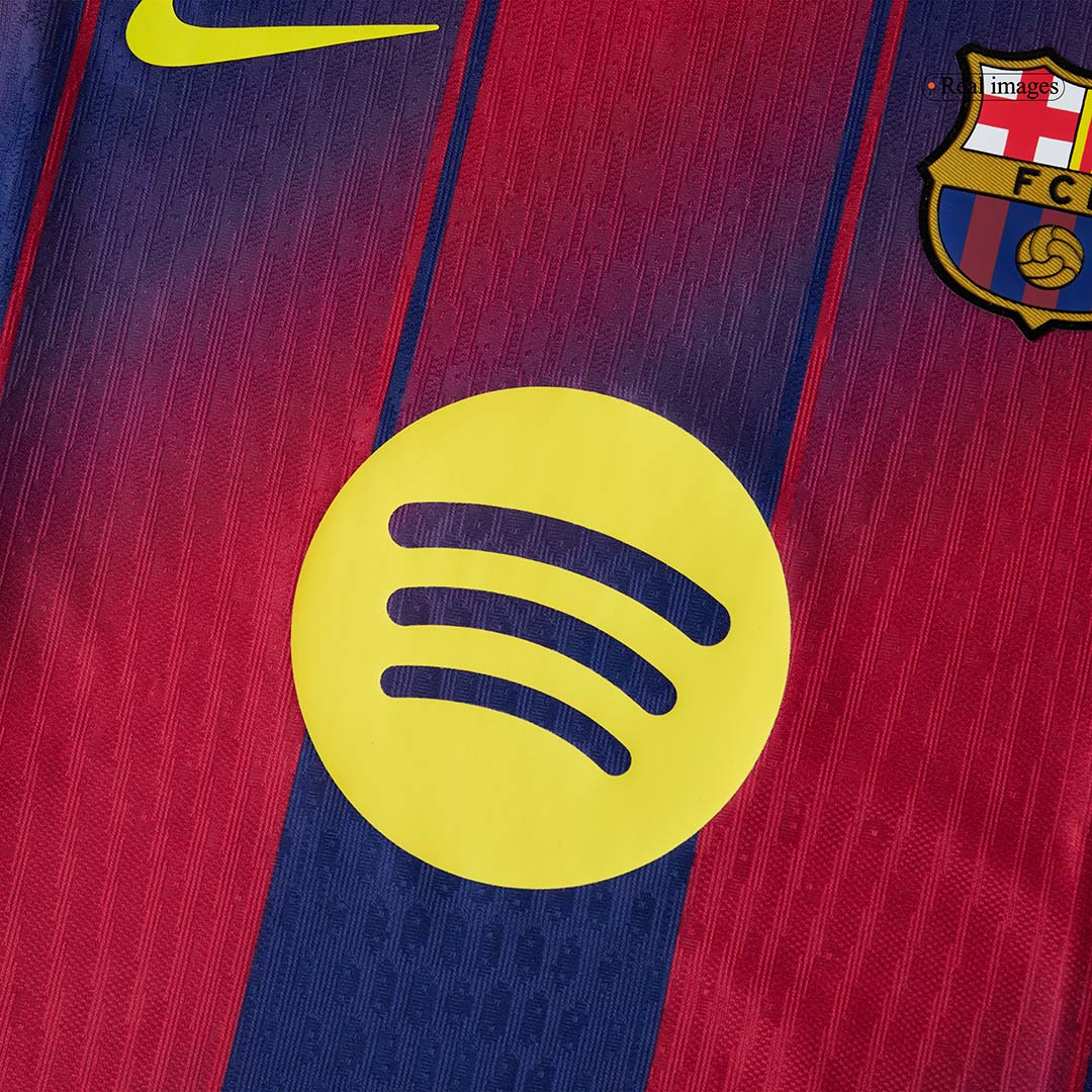 KOUNDE #23 Barcelona Thuisshirt 2025/26 Rood en Blauw Authentiek