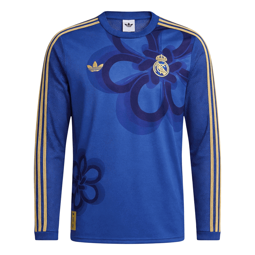 Real Madrid Thuisshirt Lange Mouwen 2025/26 Blauw