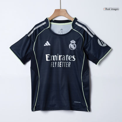 Real Madrid Uitshirt Kit 2025/26 Junior Marineblauw