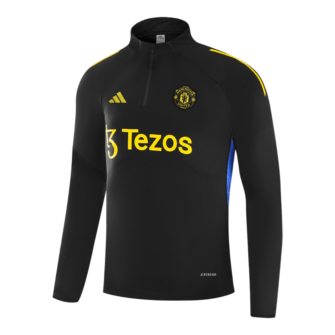 Manchester United Sweatshirt Tenue 2025/26 Kind Zwart
