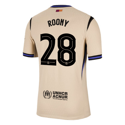 ROONY #28 Barcelona Uit Thuisshirt 2025/26 Geel Speler - UCL
