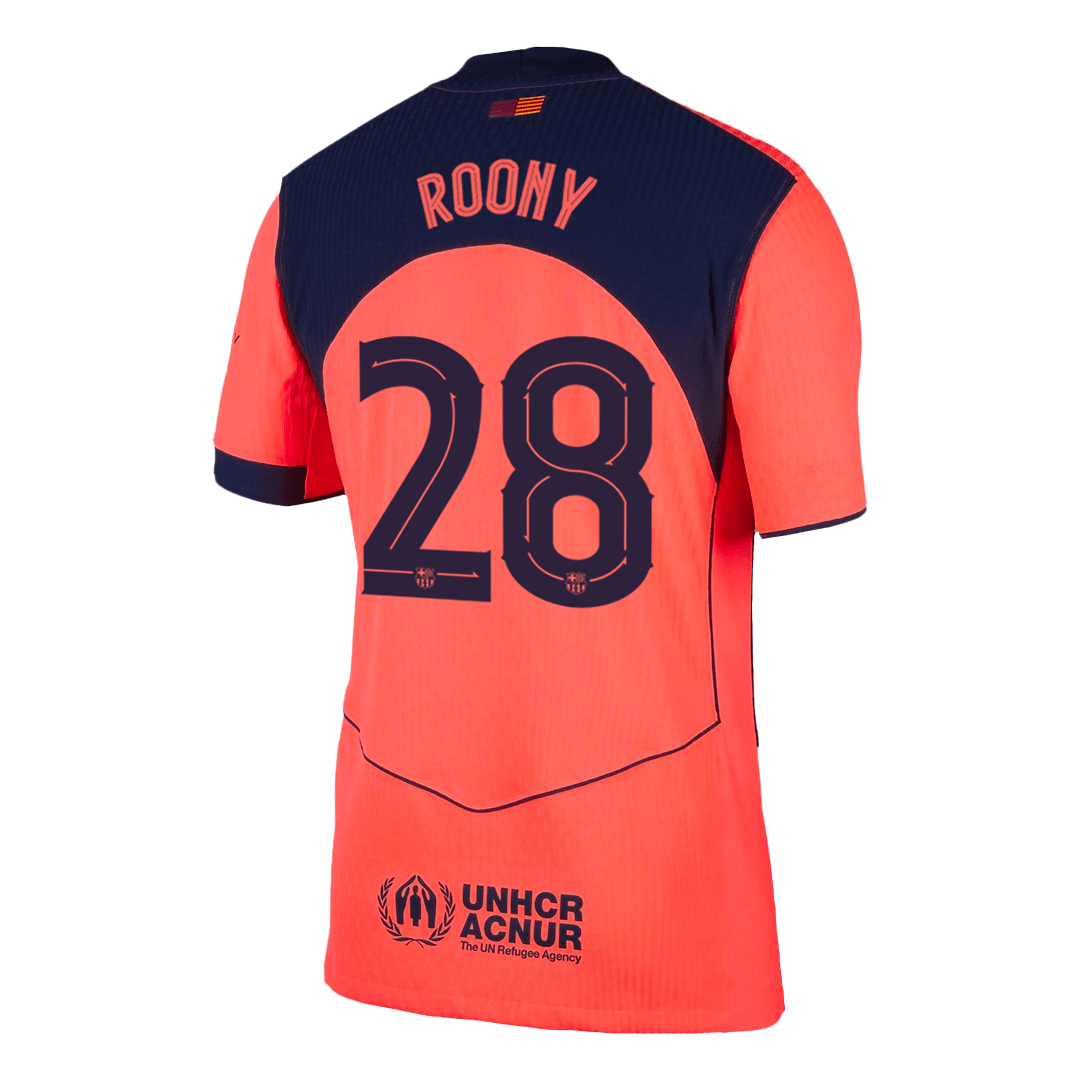 ROONY #28 Barcelona Derde Shirt 2025/26 Oranje Speler