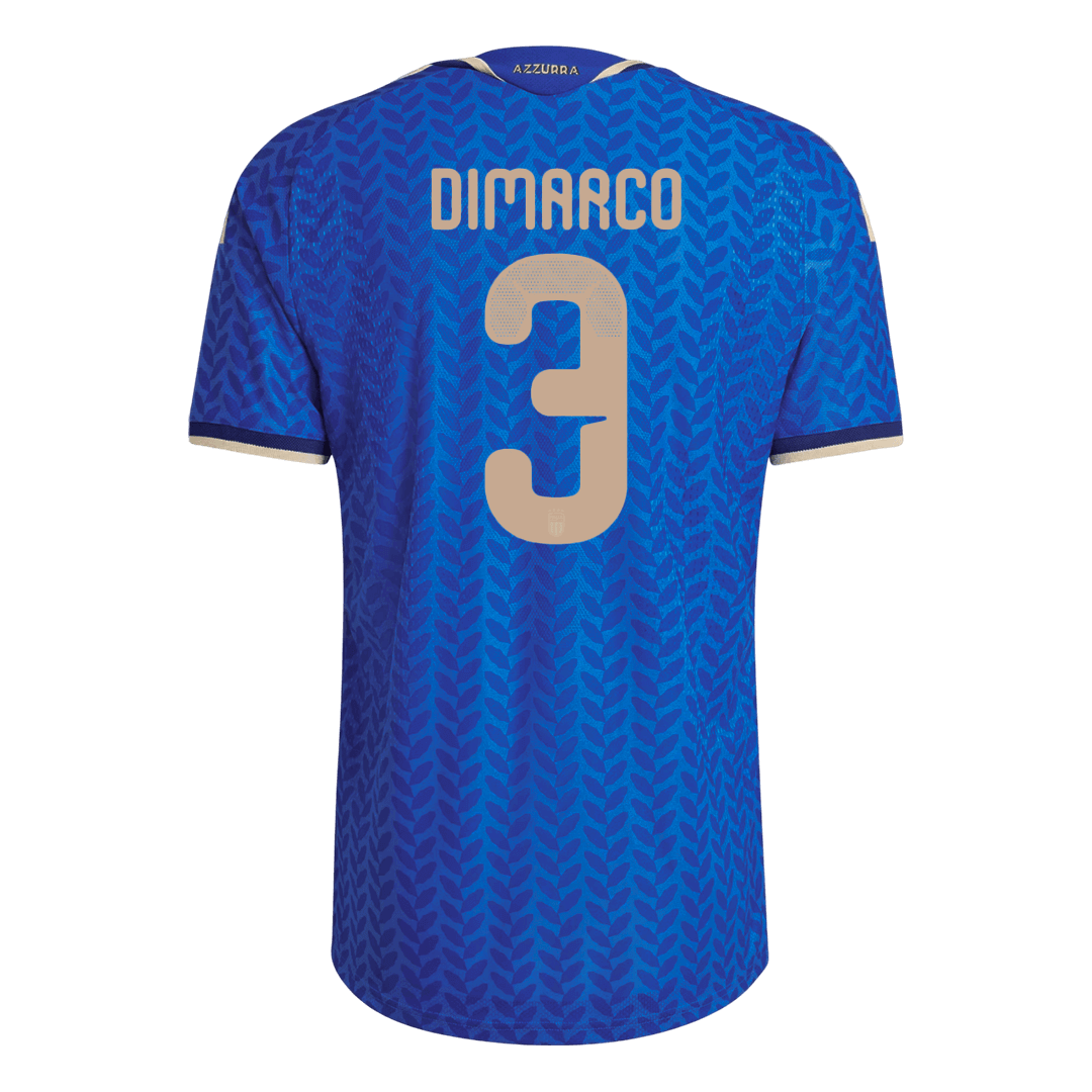 DIMARCO #3 Italië Thuistenue WK 2026 Blauw Speler