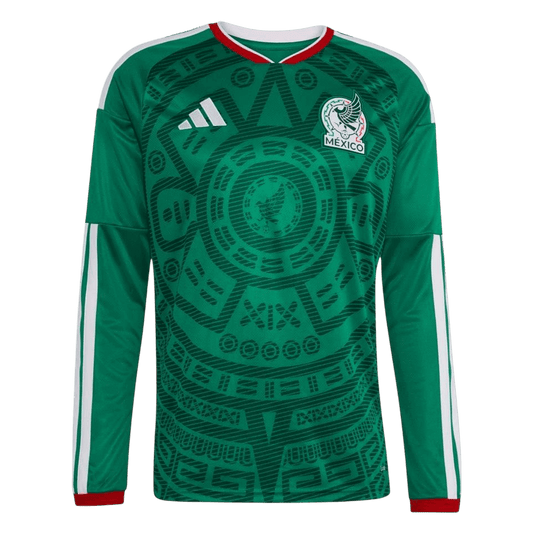 Mexico Thuisshirt Lange Mouwen - WK 2026 Groen Grote Maten