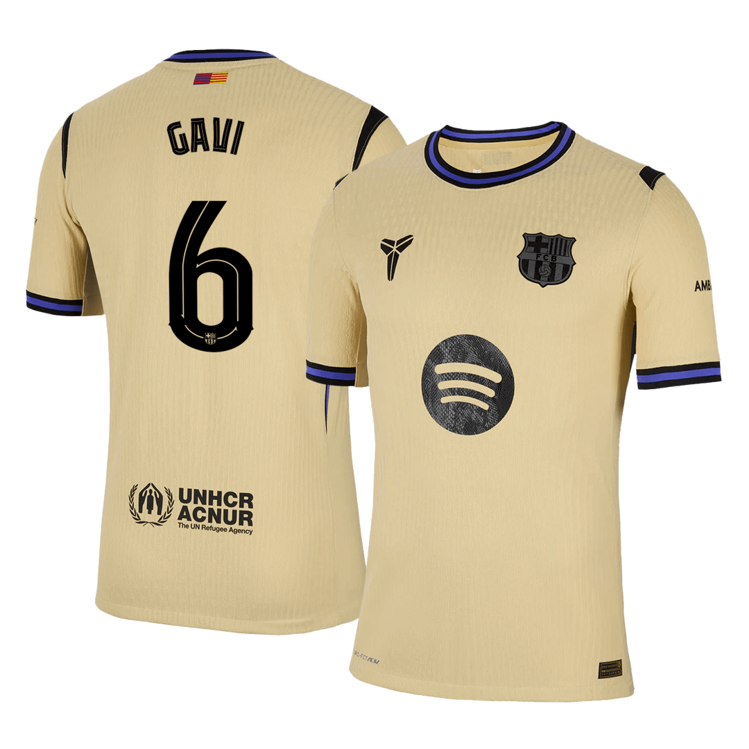 GAVI #6 Barcelona Uit Thuisshirt 2025/26 Authentiek - UCL