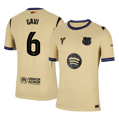 GAVI #6 Barcelona Uit Thuisshirt 2025/26 Authentiek - UCL