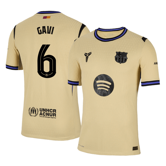 GAVI #6 Barcelona Uit Thuisshirt 2025/26 Authentiek - UCL