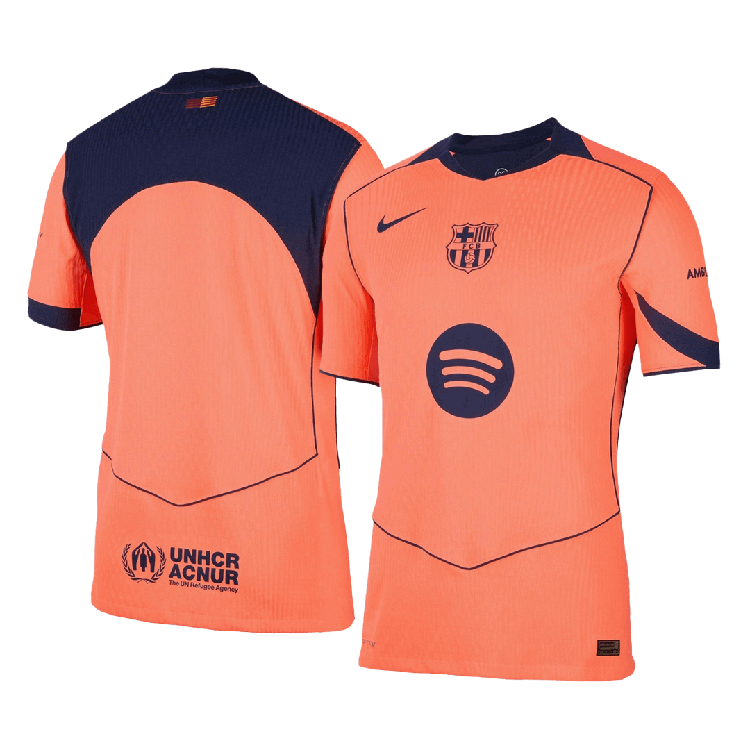 Barcelona Derde Thuisshirt 2025/26 Oranje Authentiek