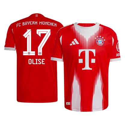 OLISE #17 München Thuis Thuisshirt 2025/26 Rood Speler