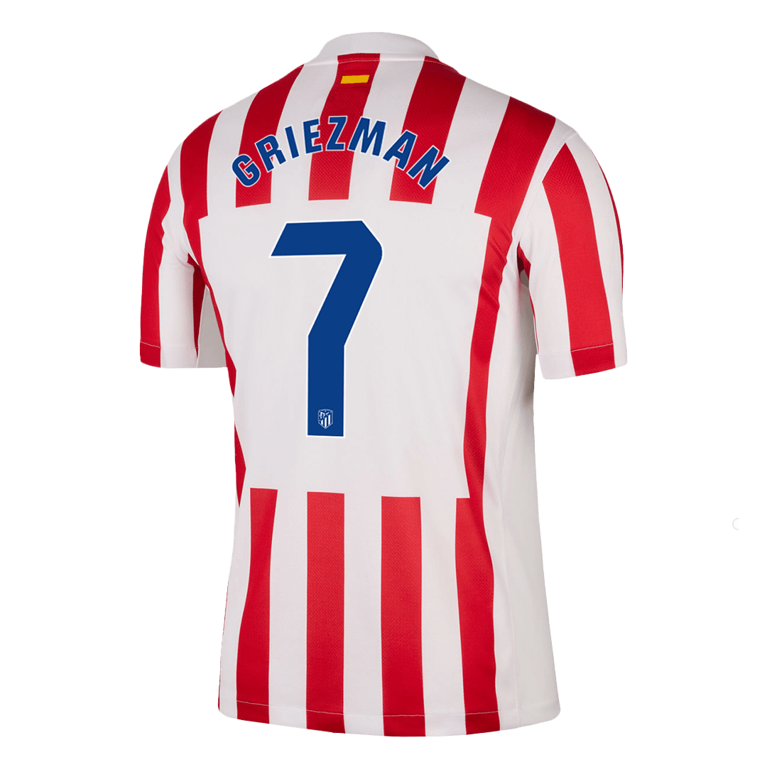 GRIEZMANN #7 Atlético Thuisshirt 2025/26 Rood-Wit