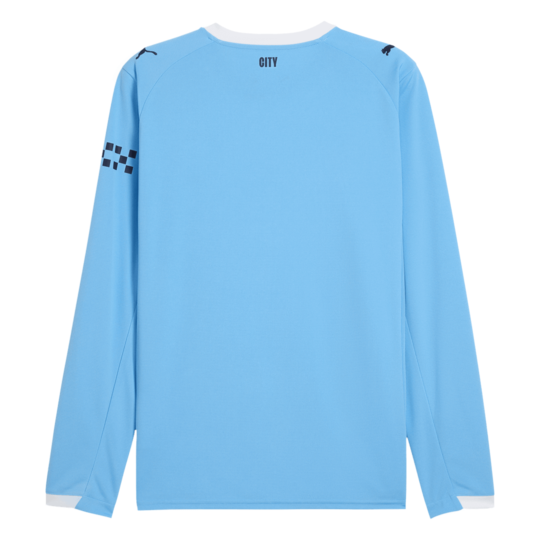 Manchester City Thuisshirt Lange Mouwen 2025/26 Grote Maten