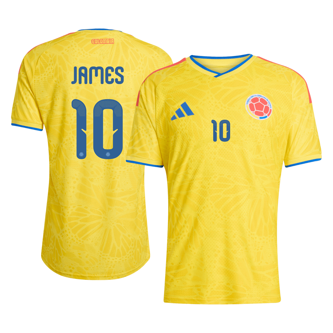 JAMES #10 Colombia Thuis tenue WK 2026 Geel Speler