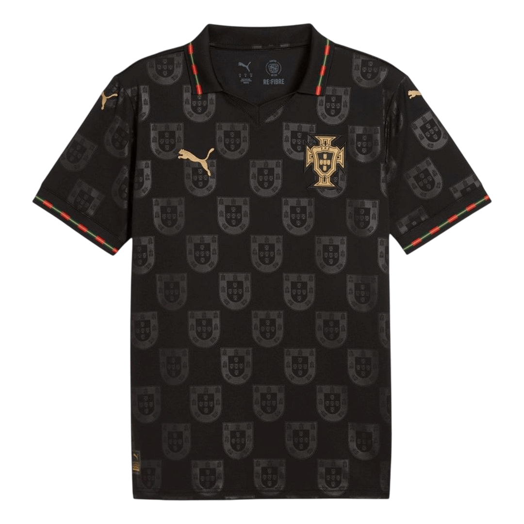Portugal WK 2026 Shirt Zwart Grote Maat