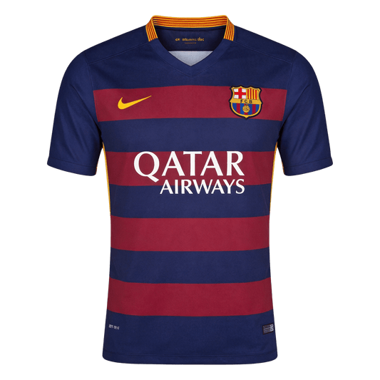 Retro Barcelona Thuisshirt 2015/16 Blauw&Granaat