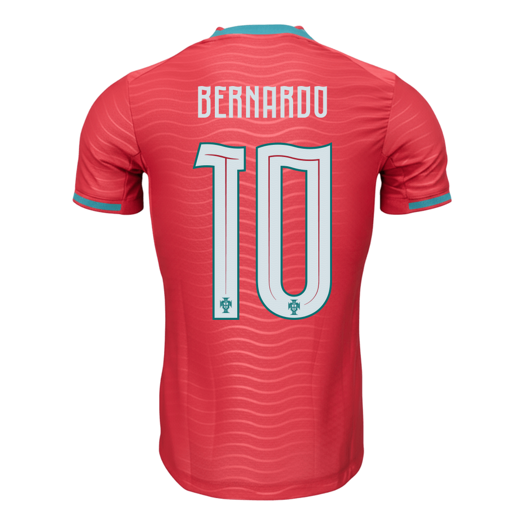 BERNARDO #10 Portugal Thuisshirt - Wereldkampioenschap 2026 Rood Speler