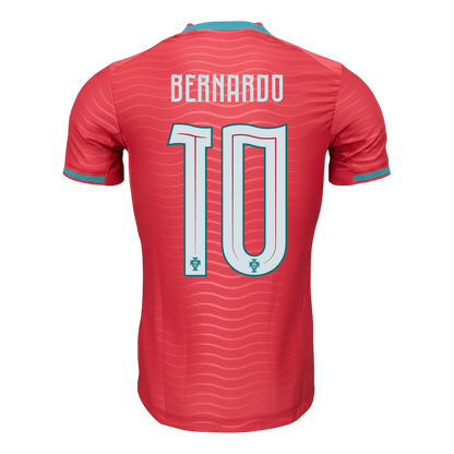 BERNARDO #10 Portugal Thuisshirt - Wereldkampioenschap 2026 Rood Speler