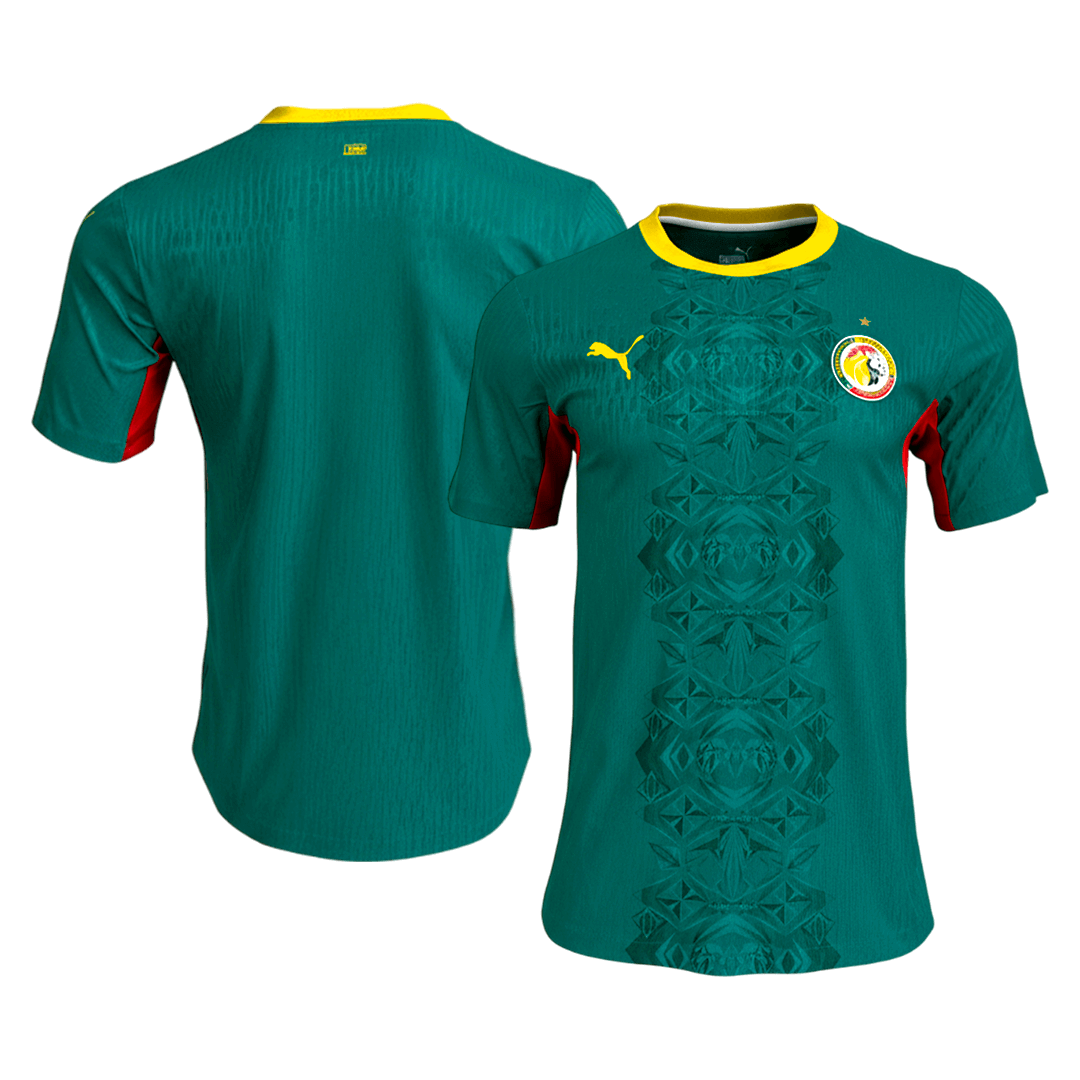 Senegal Uit Thuisshirt Wereldbeker 2026 Groen Speler