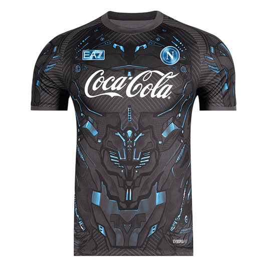 Napels Pre-Match Shirt 2025/26 Zwart Grote Maat