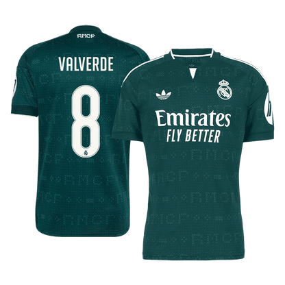 VALVERDE #8 Real Madrid Extérieur Maillot 2026/27 Vert