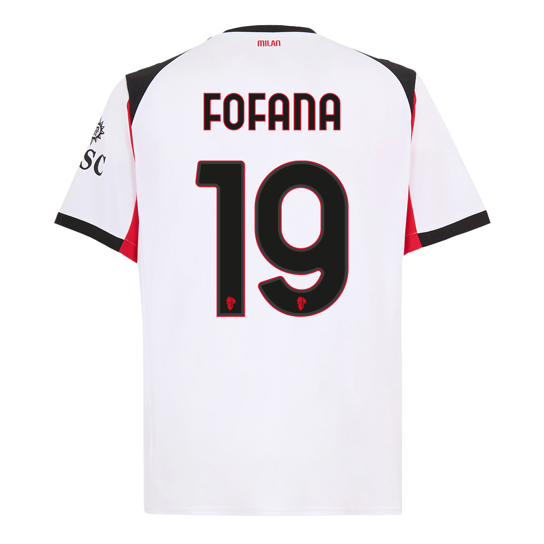 FOFANA #19 AC Milan Uit Thuisshirt 2025/26 Wit