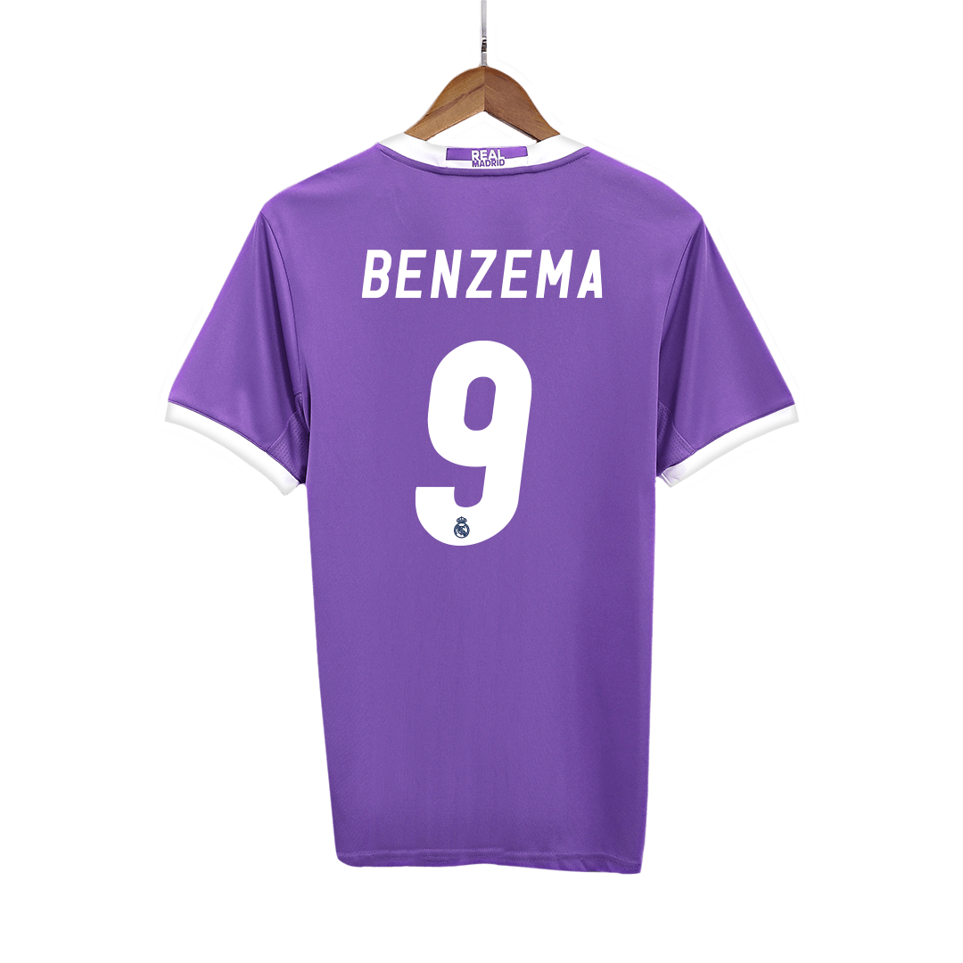 BENZEMA #9 Retro Real Madrid Uit Thuisshirt 2016/17