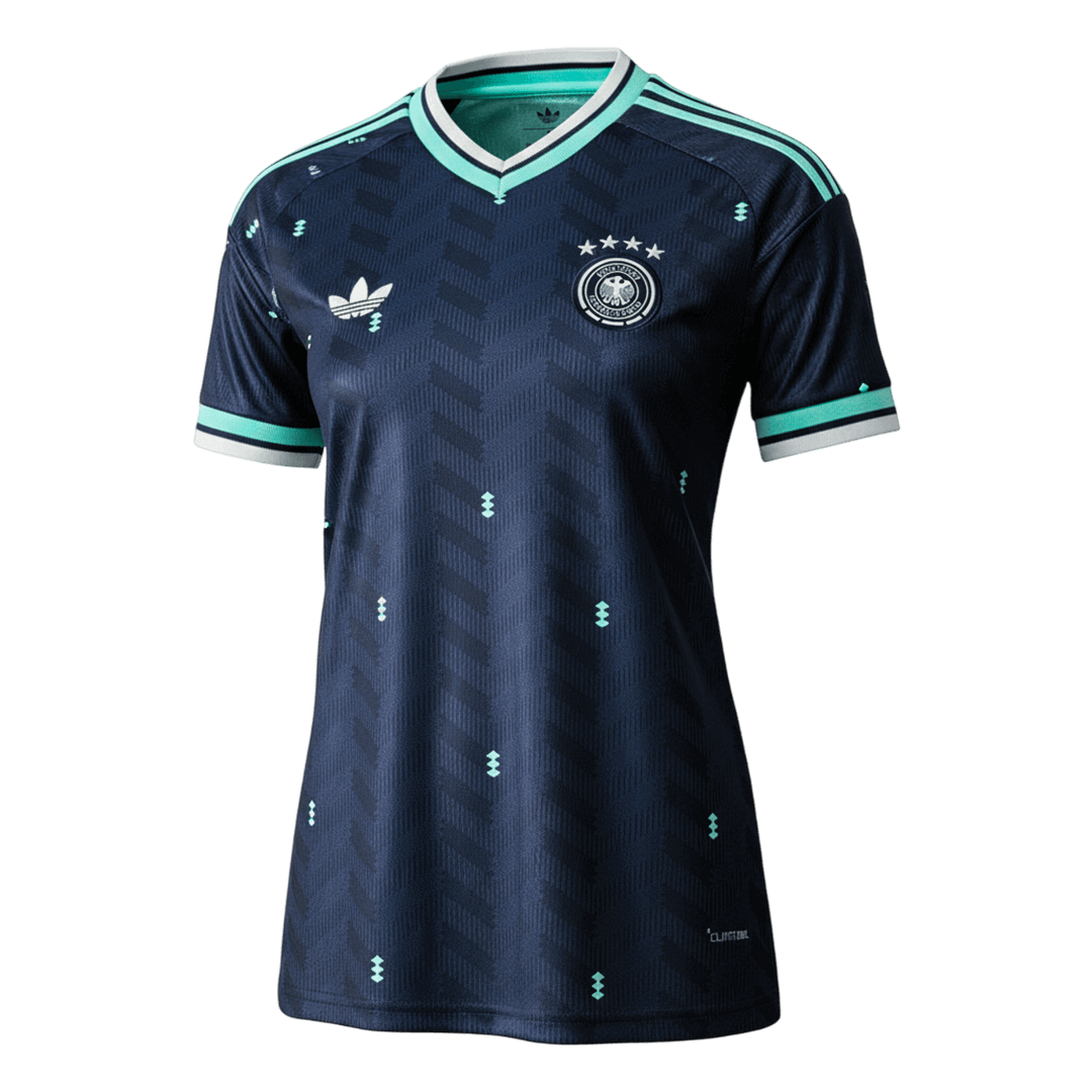 Vrouw Duitsland Uit Exterieur Thuisshirt - WK 2026 Marineblauw