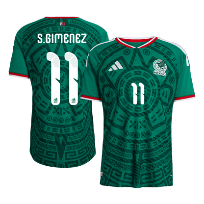 S.GIMENEZ #11 Mexico Thuisshirt - Wereldkampioenschap 2026 Groen Speler