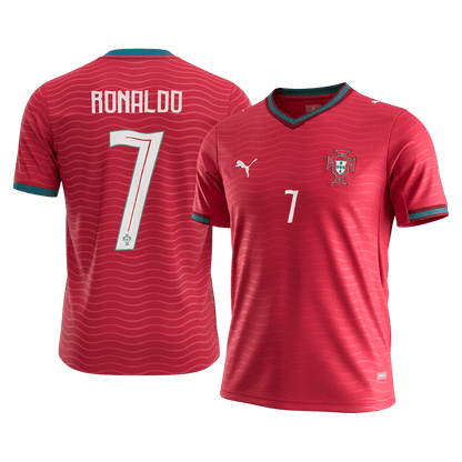 RONALDO #7 Portugal Thuisshirt WK 2026 Rood