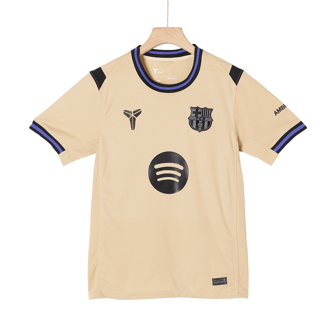 F.DE JONG #21 Barcelona Uit Thuisshirt 2025/26 Geel - UCL