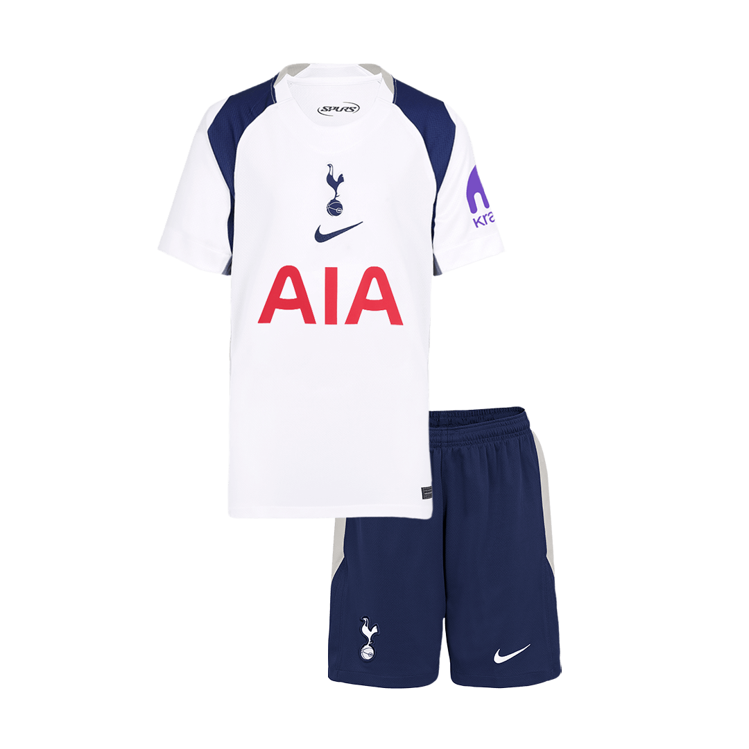 Tottenham Hotspur Thuisshirt Kit 2025/26 Junior Wit