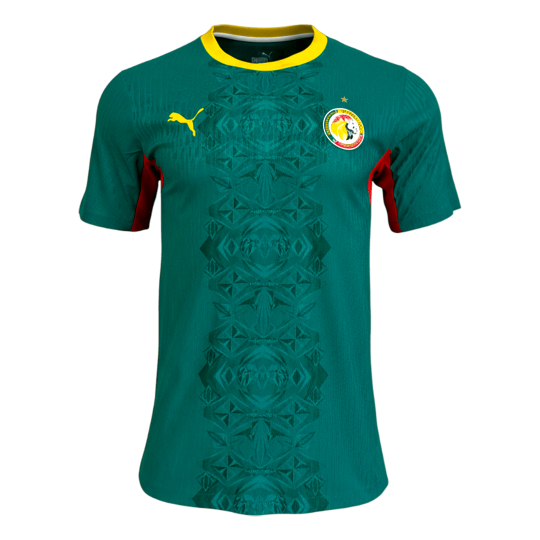 Senegal Uit Thuisshirt Wereldbeker 2026 Groen Speler