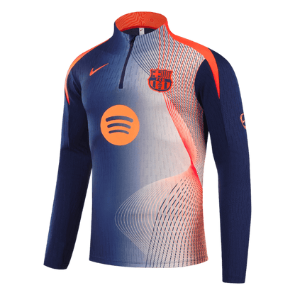 Barcelona Sweatshirt Kit 2025/26 Kinderen Zwart&Oranje