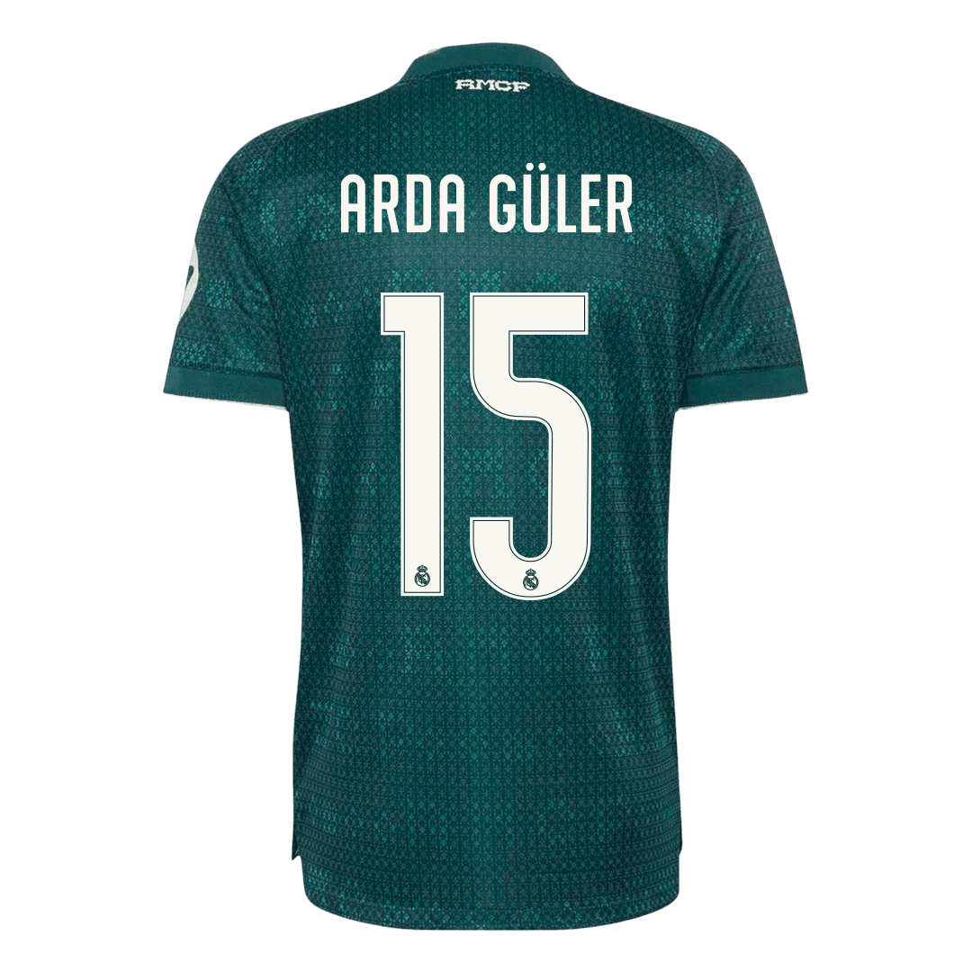 ARDA GÜLER #15 Real Madrid Extérieur Maillot 2026/27 Vert Joueur