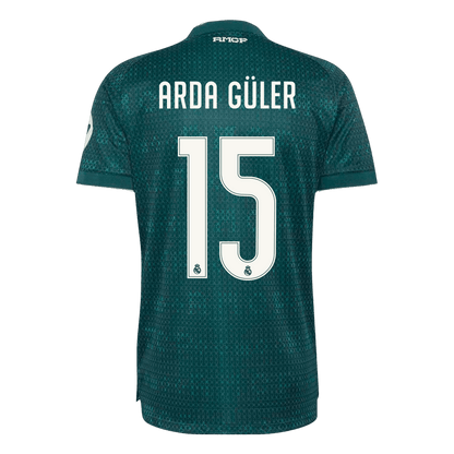 ARDA GÜLER #15 Real Madrid Extérieur Maillot 2026/27 Vert Joueur