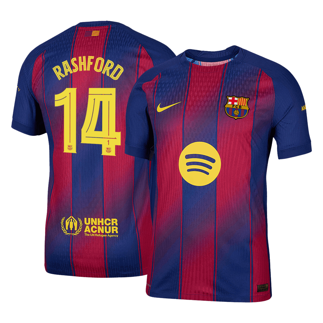 RASHFORD #14 Barcelona Thuisshirt 2025/26 Authentiek - UCL