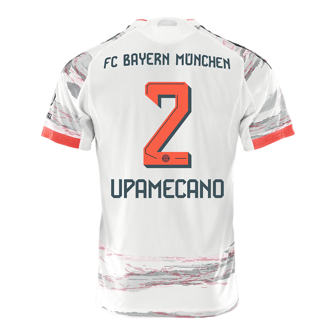 UPAMECANO #2 München Uitshirt 2025/26 Wit Speler