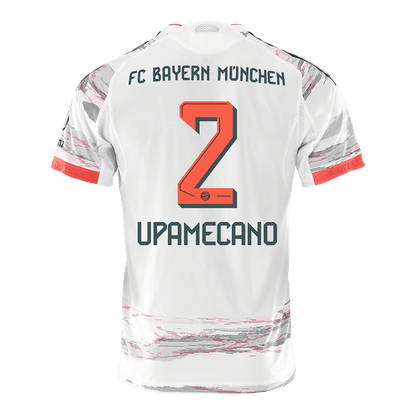 UPAMECANO #2 München Uitshirt 2025/26 Wit Speler