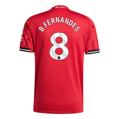 B.FERNANDES #8 Manchester United Thuisshirt 2025/26 Authentiek